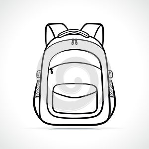 Backpack or school bag drawing