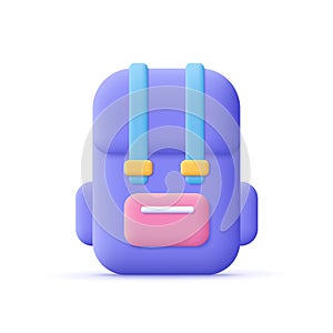 Backpack, school bag. Education and back to school concept.