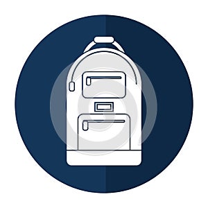 backpack school design shadow