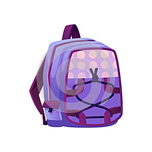 Backpack for school, satchel with straps vector