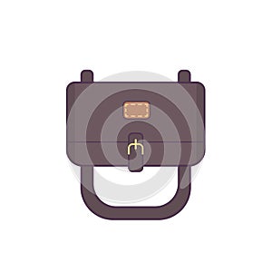 Backpack students and office workers in line art style vector illustration.