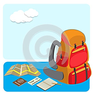 Backpack and traveling accessories