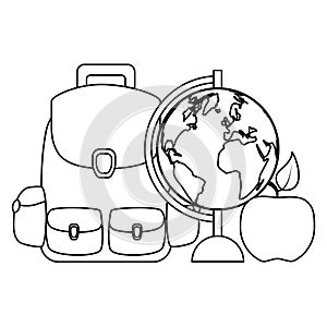 back to school flat design