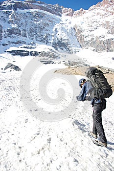 Backpackers in the hike