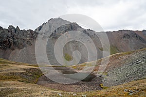 Backpacking around Blue Lakes in Colorado`s San Juan Mountains