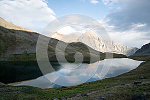 Backpacking around Blue Lakes in Colorado`s San Juan Mountains