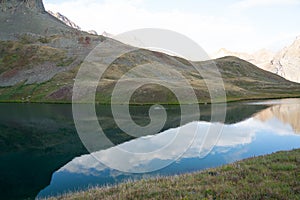 Backpacking around Blue Lakes in Colorado`s San Juan Mountains