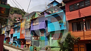 backpacking trip hostels local culture colors one generative AI