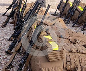 The Backpacks and Rifles of US Marines
