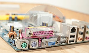 Backpanel mainboard LPT and PS2 Port