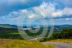 Backroad in the Texas hill country. photo