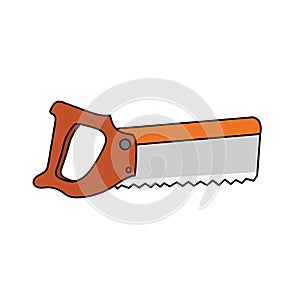 Backsaw clipart vector illustration