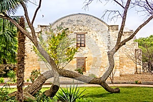 Backside of the Alamo in San Antonio, Texas