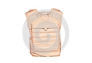 Backside of bulletproof vest