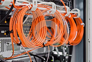 Backside of server rack