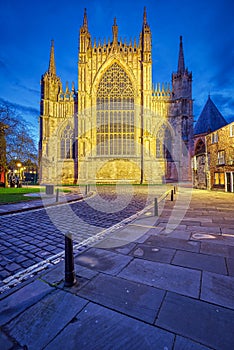 The backside of the York Minster