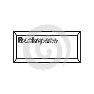 Backspace button icon