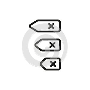 Backspace icon. Delete key symbol. Vector illustration. EPS 10.