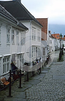 Backstreet in Bergen, Norway