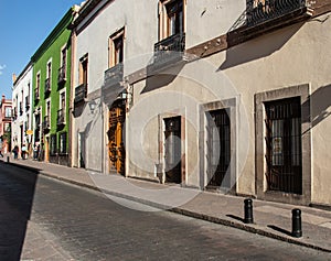 Backstreet in  downtown Queretaro