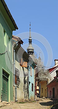 Backstreet in Sighisoara photo