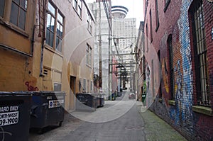 Backstreet view Vancouver's Gastown