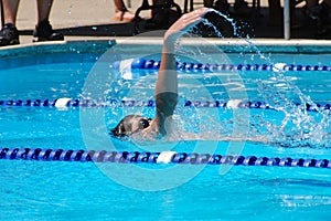 Backstroke event