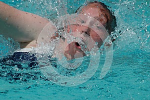 Backstroke swimmer photo