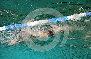 Backstroke swimming