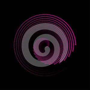 Trendy swirl mandala vector illustration.