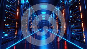 backup blinking data server