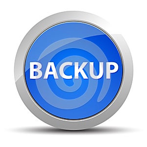 Backup blue round button