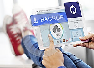 Backup Cloud Upload Sync Data Concept