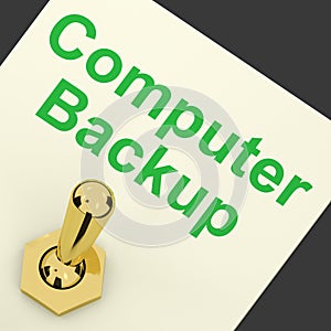 Backup Computer Switch For Archiving And Storage