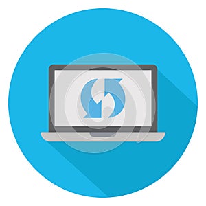 Backup, data sync Color Vector icon which can easily modify or edit