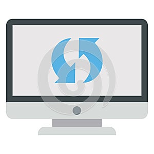 Backup, data sync Color Vector icon which can easily modify or edit