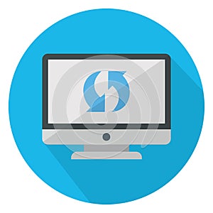 Backup, data sync Color Vector icon which can easily modify or edit