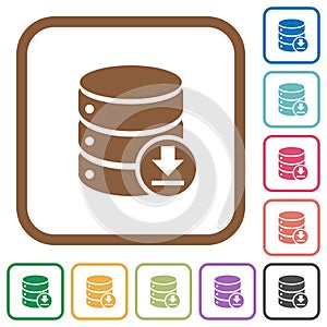 Backup database simple icons