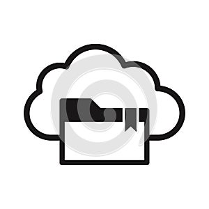 Backup folder Glyph with background Vector icon which can easily modify or edit