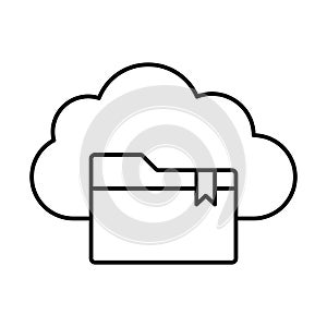 Backup folder Outline vector icon which can easily modify or edit