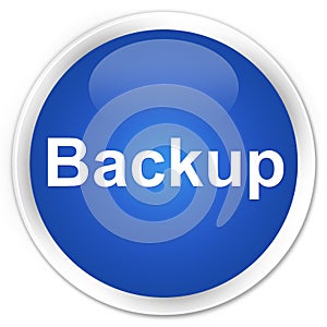 Backup premium blue round button