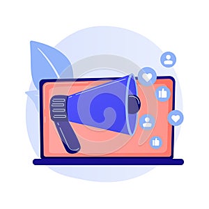 Backup server abstract concept vector illustration.