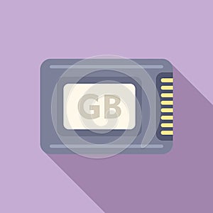 Backup shutter solid icon flat vector. Focus datacenter