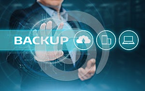 Backup Storage Data Internet Technology Business concept