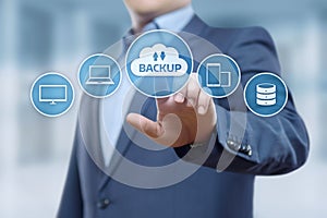 Backup Storage Data Internet Technology Business concept