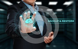 Backup Storage Data Internet Technology Business concept