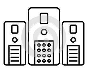 Backup system Isolated Vector icon