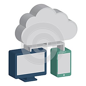 Backup system vector icon which can easily modify or edit