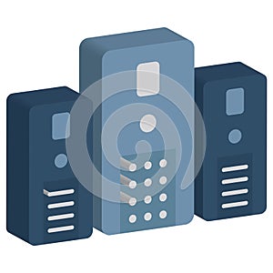 Backup system vector icon which can easily modify or edit