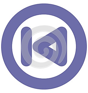 Backward Isolated Vector Icon which can easily modified or edit Backward Isolated Vector Icon which can easily modified or edit